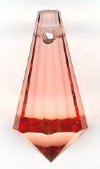 1 9x18mm Preciosa Sweet Orange Straight Cut Drop